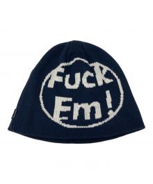 SUPREME（シュプリーム）の古着「Fuck Em! Beanie」｜ネイビー