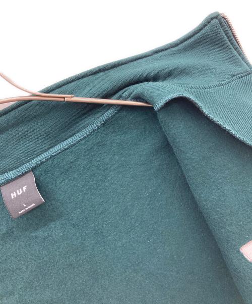 HUF（ハフ）HUF (ハフ) ジップアップスウェット ブラック サイズ:Ｌの古着・服飾アイテム