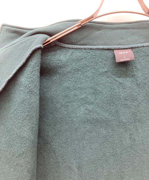 HUF（ハフ）HUF (ハフ) ジップアップスウェット ブラック サイズ:Ｌの古着・服飾アイテム