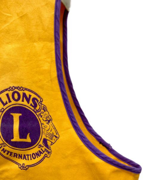 Champion（チャンピオン）Champion (チャンピオン) 60s ヴィンテージベスト ランタグ イエロー サイズ:MEDIUMの古着・服飾アイテム