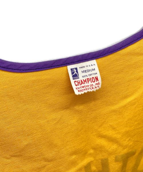 Champion（チャンピオン）Champion (チャンピオン) 60s ヴィンテージベスト ランタグ イエロー サイズ:MEDIUMの古着・服飾アイテム