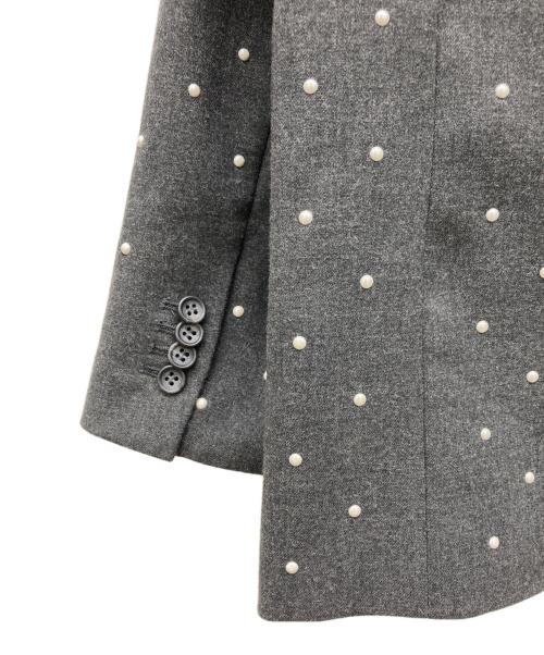 CLANE（クラネ）CLANE (クラネ) パールドット テーラードジャケット グレー サイズ:1の古着・服飾アイテム