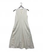 totemeトーテム）の古着「FLUID V-NECK DRESS」｜ホワイト