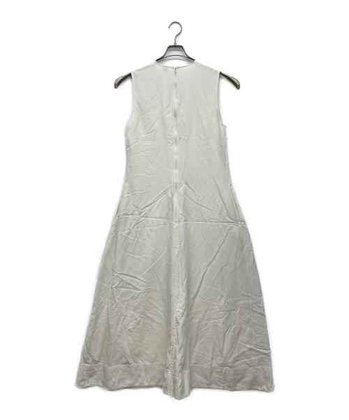 toteme（トーテム）toteme (トーテム) FLUID V-NECK DRESS ホワイト サイズ:40の古着・服飾アイテム