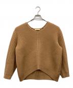 ebureエブール）の古着「V Neck Longsleeve Knit Tops」｜ブラウン