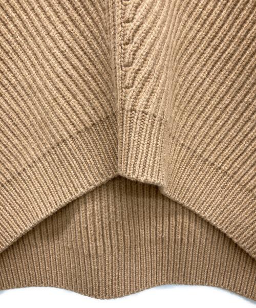 ebure（エブール）EBURE (エブール) V Neck Longsleeve Knit Tops ブラウン サイズ:なしの古着・服飾アイテム