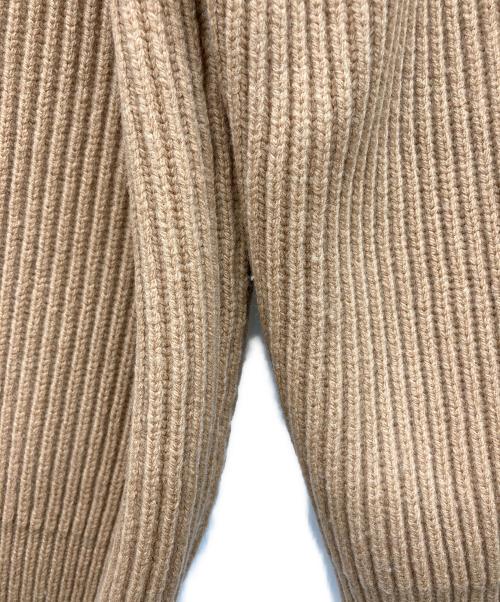 ebure（エブール）EBURE (エブール) V Neck Longsleeve Knit Tops ブラウン サイズ:なしの古着・服飾アイテム