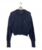 ROTATEロテート）の古着「KNIT PUFF CREWNECK」｜ネイビー