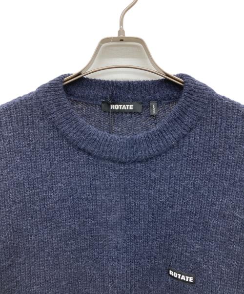 ROTATE（ロテート）ROTATE (ロテート) KNIT PUFF CREWNECK ネイビー サイズ:IT 46 未使用品の古着・服飾アイテム