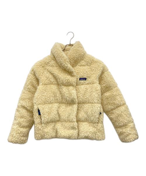 Patagonia（パタゴニア）Patagonia (パタゴニア) リサイクルハイパイルフリース ダウンジャケット アイボリー サイズ:Sの古着・服飾アイテム