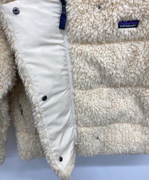 Patagonia（パタゴニア）Patagonia (パタゴニア) リサイクルハイパイルフリース ダウンジャケット アイボリー サイズ:Sの古着・服飾アイテム