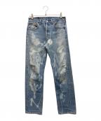 LEVI'Sリーバイス）の古着「ブリーチデニムパンツ」｜インディゴ