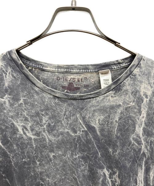 DIESEL（ディーゼル）DIESEL (ディーゼル) 総柄長袖Tシャツ グレー サイズ:XLの古着・服飾アイテム