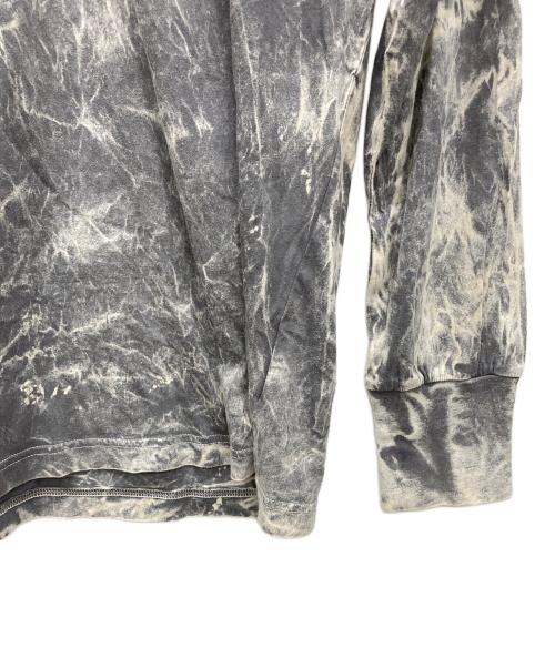 DIESEL（ディーゼル）DIESEL (ディーゼル) 総柄長袖Tシャツ グレー サイズ:XLの古着・服飾アイテム
