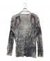 DIESEL (ディーゼル) 総柄長袖Tシャツ グレー サイズ:XL：7000円