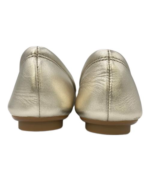 COLE HAAN（コールハーン）COLE HAAN (コールハーン) Georgie Ballet Flat シャンパンゴールド サイズ:7Ｂの古着・服飾アイテム