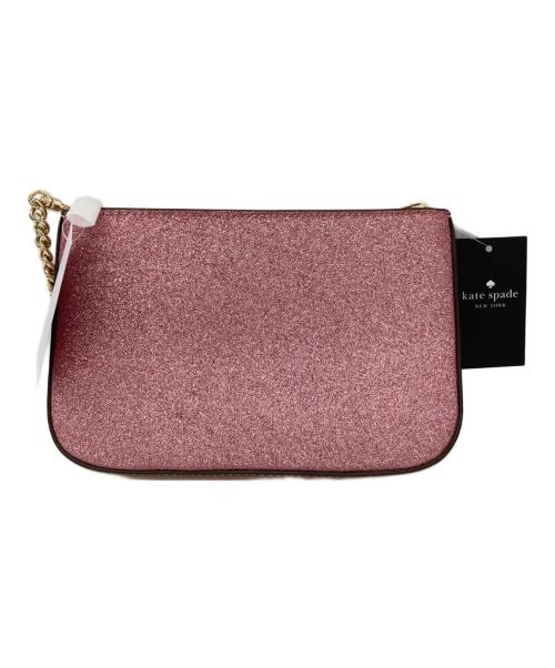 Kate Spade（ケイトスペード）Kate Spade (ケイトスペード) Gliitter mixed pochette ピンクの古着・服飾アイテム