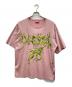 DIESEL（ディーゼル）の古着「デジタルタトゥー調プリントTシャツ」｜ピンク