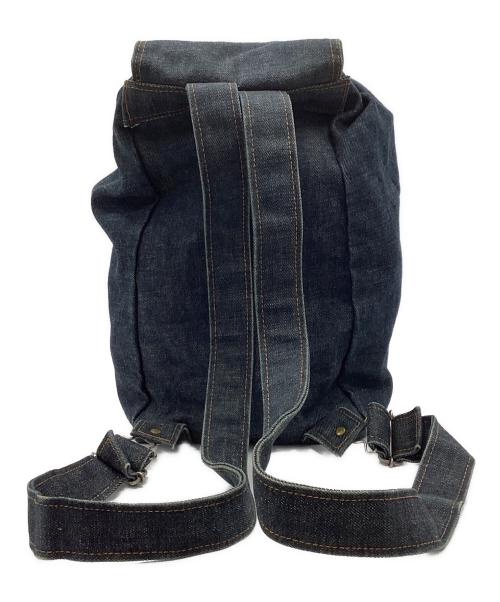 EVISU（エヴィス）EVISU (エヴィス) ビッグカモメプリントデニムリュック インディゴの古着・服飾アイテム