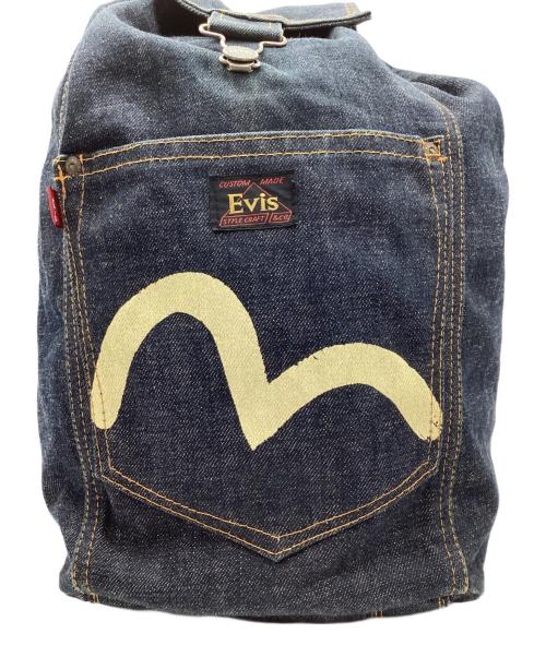 EVISU（エヴィス）EVISU (エヴィス) ビッグカモメプリントデニムリュック インディゴの古着・服飾アイテム