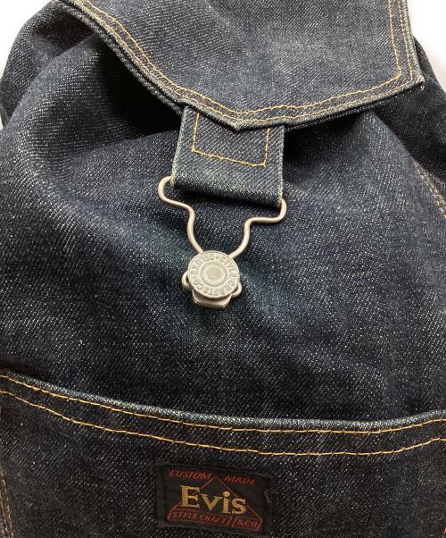 EVISU（エヴィス）EVISU (エヴィス) ビッグカモメプリントデニムリュック インディゴの古着・服飾アイテム