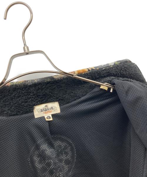絡繰魂（カラクリダマシイ）絡繰魂 (カラクリダマシイ) フリースジャケット ブラック サイズ:Ｌの古着・服飾アイテム