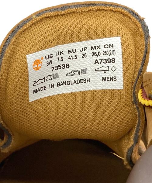 Timberland（ティンバーランド）Timberland (ティンバーランド) プレミアムウォータープルーフオックスフォードシューズ イエロー サイズ:UK7.5の古着・服飾アイテム