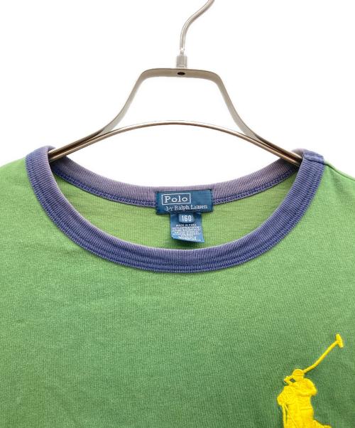POLO RALPH LAUREN（ポロ・ラルフローレン）POLO RALPH LAUREN (ポロ・ラルフローレン) ナンバリングビッグポニーTシャツ グリーン サイズ:160の古着・服飾アイテム