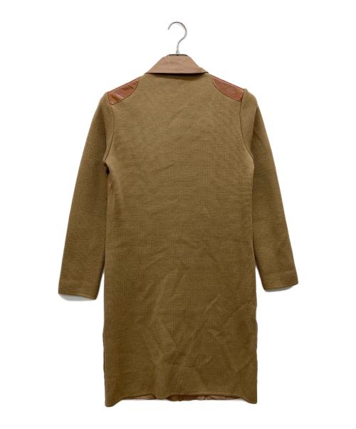 MAX&Co.（マックスアンドコー）MAX&Co. (マックスアンドコー) ニット切替コート ブラウン サイズ:Sの古着・服飾アイテム