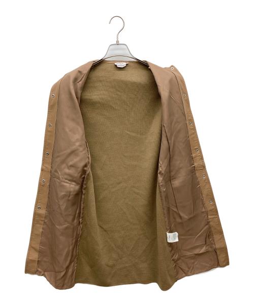 MAX&Co.（マックスアンドコー）MAX&Co. (マックスアンドコー) ニット切替コート ブラウン サイズ:Sの古着・服飾アイテム
