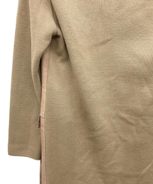 MAX&Co.（マックスアンドコー）MAX&Co. (マックスアンドコー) ニット切替コート ブラウン サイズ:Sの古着・服飾アイテム