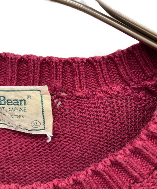 L.L.Bean（エルエルビーン）L.L.Bean (エルエルビーン) コットンニット レッド サイズ:XLの古着・服飾アイテム