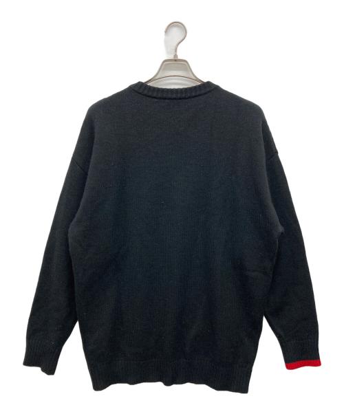 DIESEL（ディーゼル）DIESEL (ディーゼル) ロゴクルーネックセーター ブラック サイズ:Mの古着・服飾アイテム