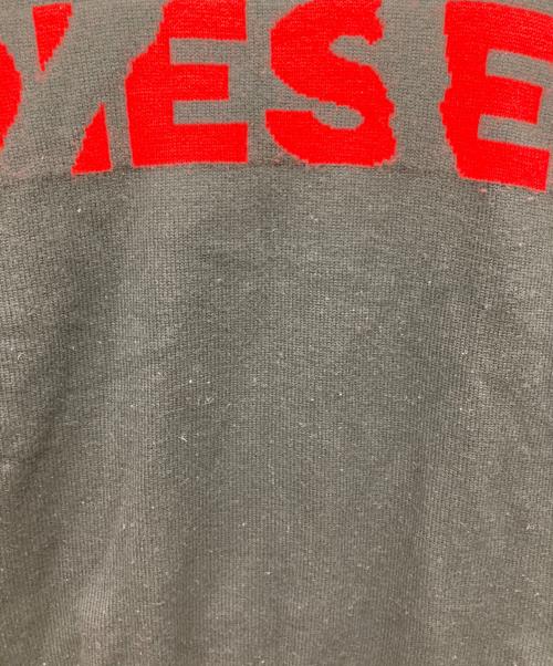 DIESEL（ディーゼル）DIESEL (ディーゼル) ロゴクルーネックセーター ブラック サイズ:Mの古着・服飾アイテム