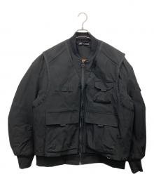 ZARA（ザラ）の古着「ユーティリティーボンバージャケット」｜ブラック