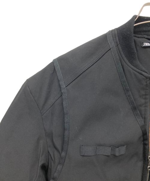 ZARA（ザラ）ZARA (ザラ) ユーティリティーボンバージャケット ブラック サイズ:Lの古着・服飾アイテム