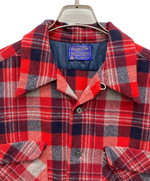 PENDLETON（ペンドルトン）PENDLETON (ペンドルトン) ボードシャツ レッド サイズ:Lの古着・服飾アイテム