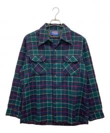 PENDLETON（ペンドルトン）の古着「70s ボードシャツ」｜グリーン