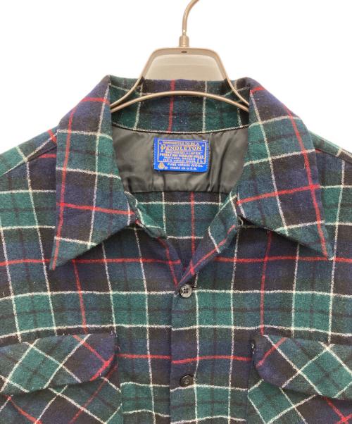 PENDLETON（ペンドルトン）PENDLETON (ペンドルトン) 70s ボードシャツ グリーン サイズ:Lの古着・服飾アイテム