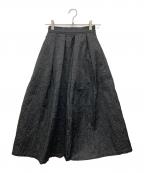eunoiaユノイア）の古着「Bloom tuck skirt」｜ブラック