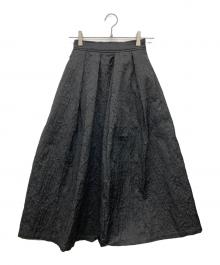 eunoia（ユノイア）の古着「Bloom tuck skirt」｜ブラック