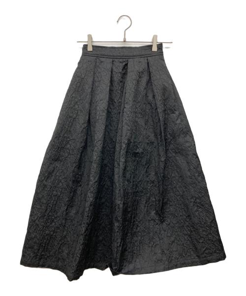 eunoia（ユノイア）eunoia (ユノイア) Bloom tuck skirt ブラック サイズ:なしの古着・服飾アイテム