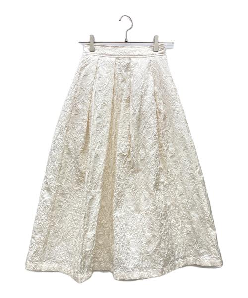 eunoia（ユノイア）eunoia (ユノイア) Bloom tuck skirt アイボリー サイズ:なしの古着・服飾アイテム