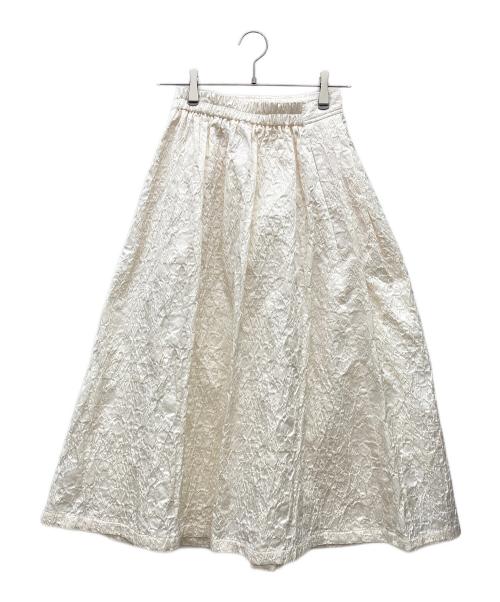 eunoia（ユノイア）eunoia (ユノイア) Bloom tuck skirt アイボリー サイズ:なしの古着・服飾アイテム