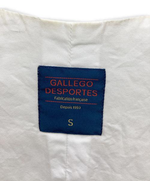 GALLEGO DESPORTES（ギャレゴデスポート）GALLEGO DESPORTES (ギャレゴデスポート) ノーカラージャケット アイボリー サイズ:Sの古着・服飾アイテム