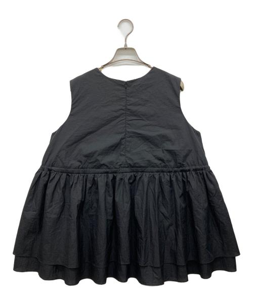 eunoia（ユノイア）eunoia (ユノイア) leaf string vest ブラック サイズ:なしの古着・服飾アイテム