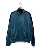 Adam et Ropeアダム エ ロペ）の古着「Velour Track Jacket」｜スカイブルー