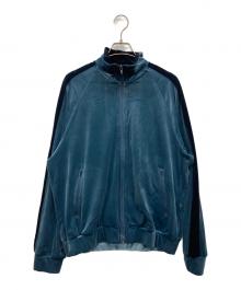 Adam et Rope（アダム エ ロペ）の古着「Velour Track Jacket」｜スカイブルー