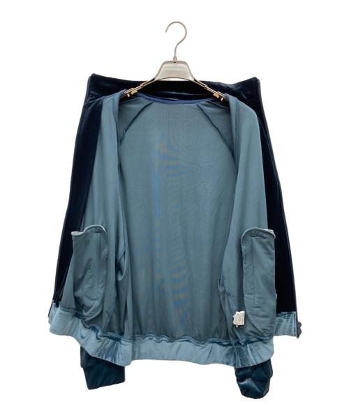 Adam et Rope（アダム エ ロペ）Adam et Rope (アダム エ ロペ) Velour Track Jacket スカイブルー サイズ:Mの古着・服飾アイテム