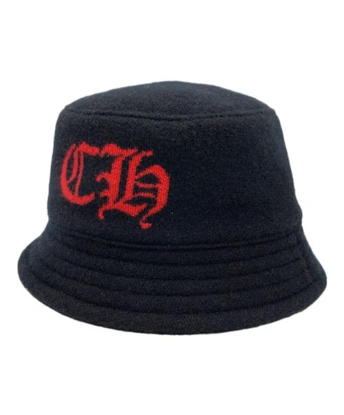 CHROME HEARTS（クロムハーツ）CHROME HEARTS (クロムハーツ) CHロゴカシミヤニットバケットハット ブラック サイズ:LARGE 29cmの古着・服飾アイテム